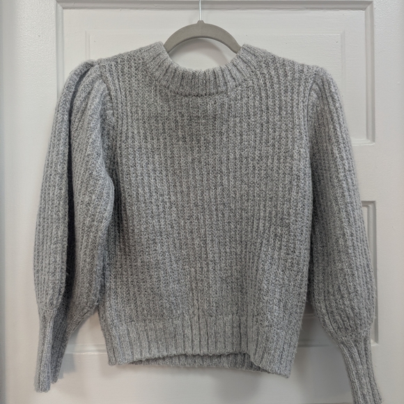 Dynamite Heather Gray Ribbed Sweater - Picture 1 of 4